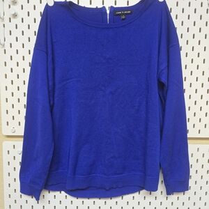 Cable & Gauge Royal Blue Knit Top